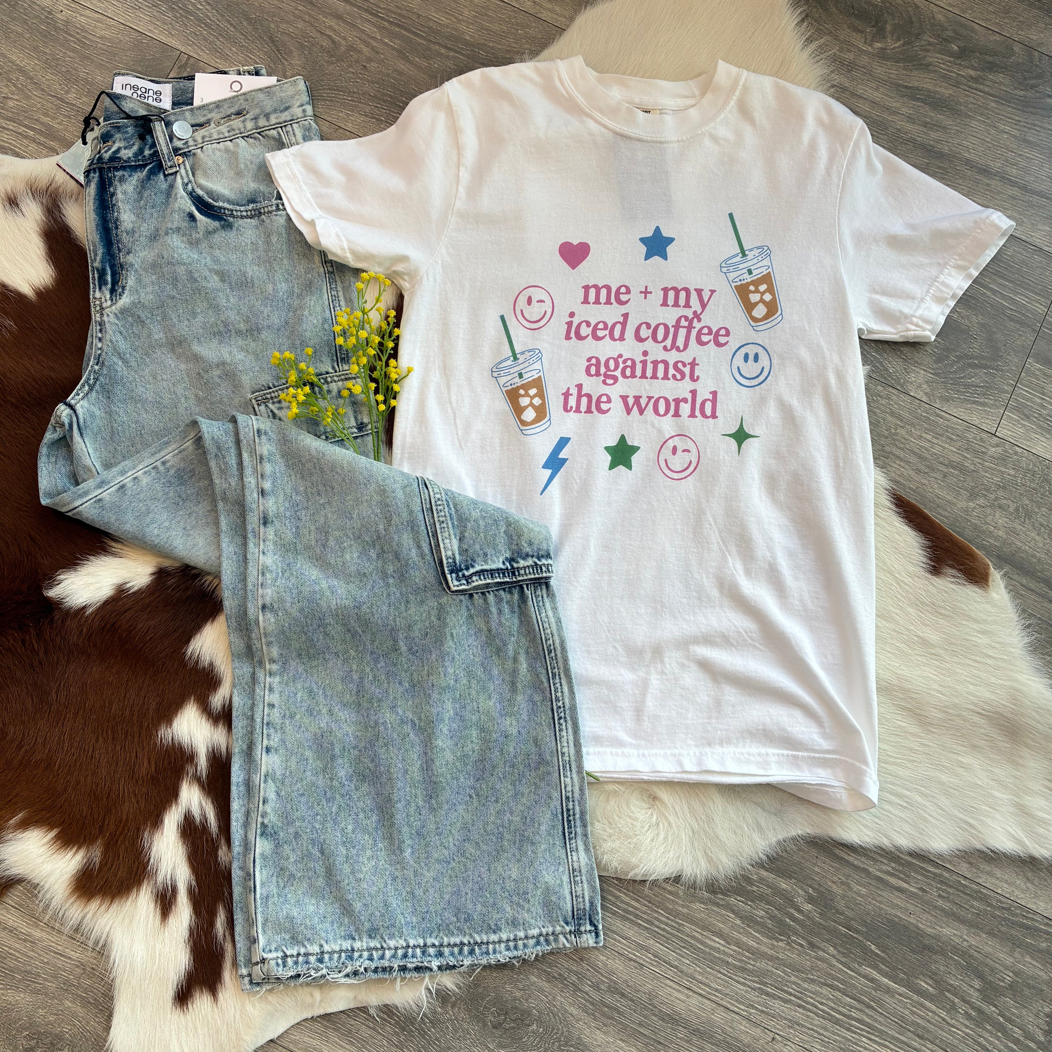 🧋Iced Coffee Lover's Tee: Me + My Iced Coffee Against the World