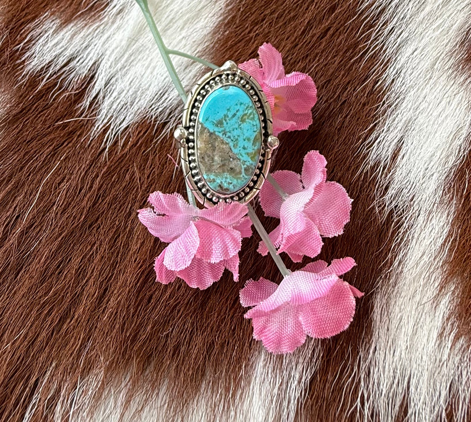 Serling Silver Turquoise Ring