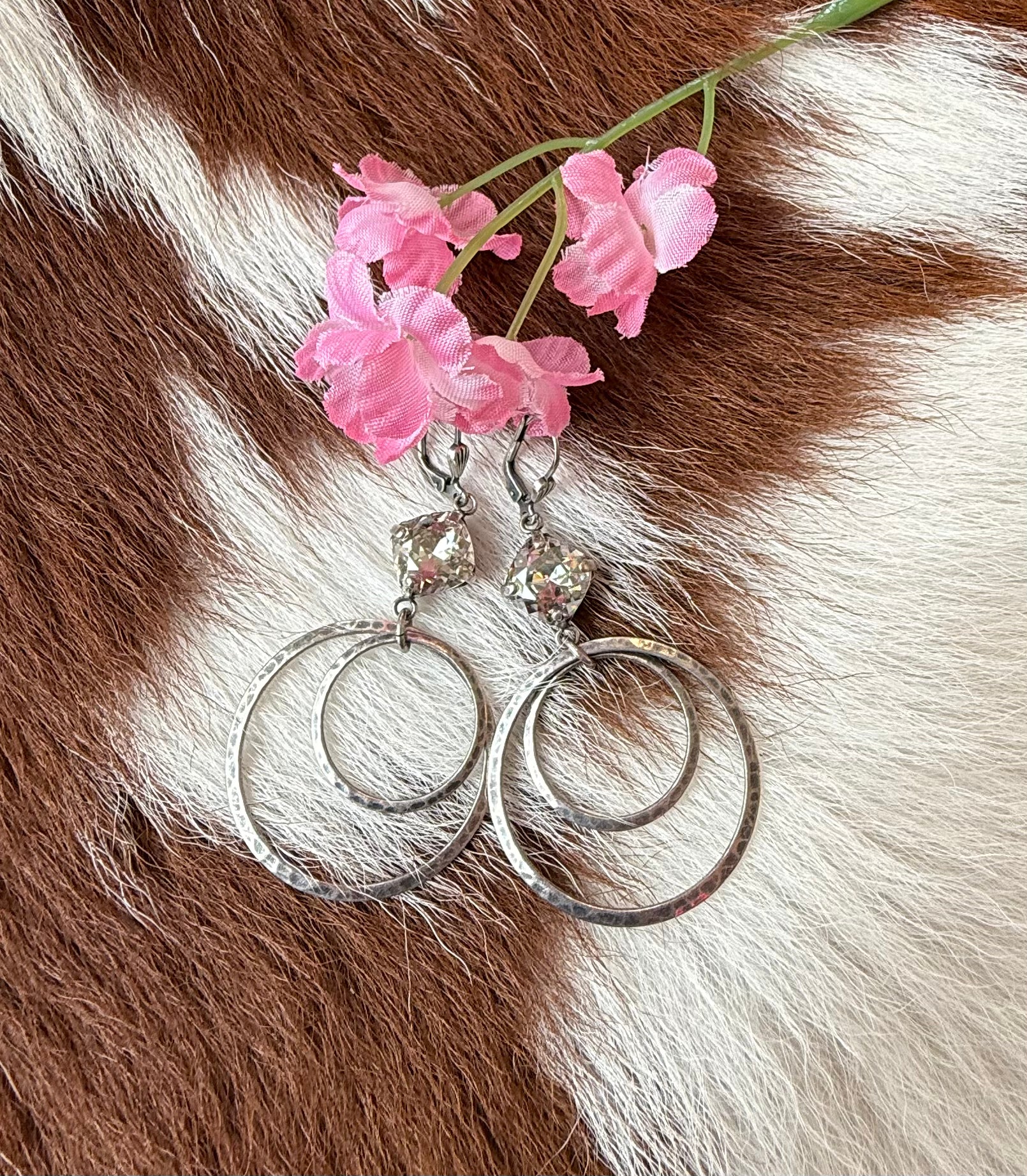 Sterling Silver Crystal Earring