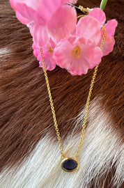 Gemstone 18k Gold Plated Over Sterling Silver Necklaces