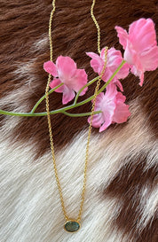 Gemstone 18k Gold Plated Over Sterling Silver Necklaces