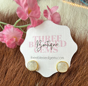 Semi Precious Gold Filled Post Earring