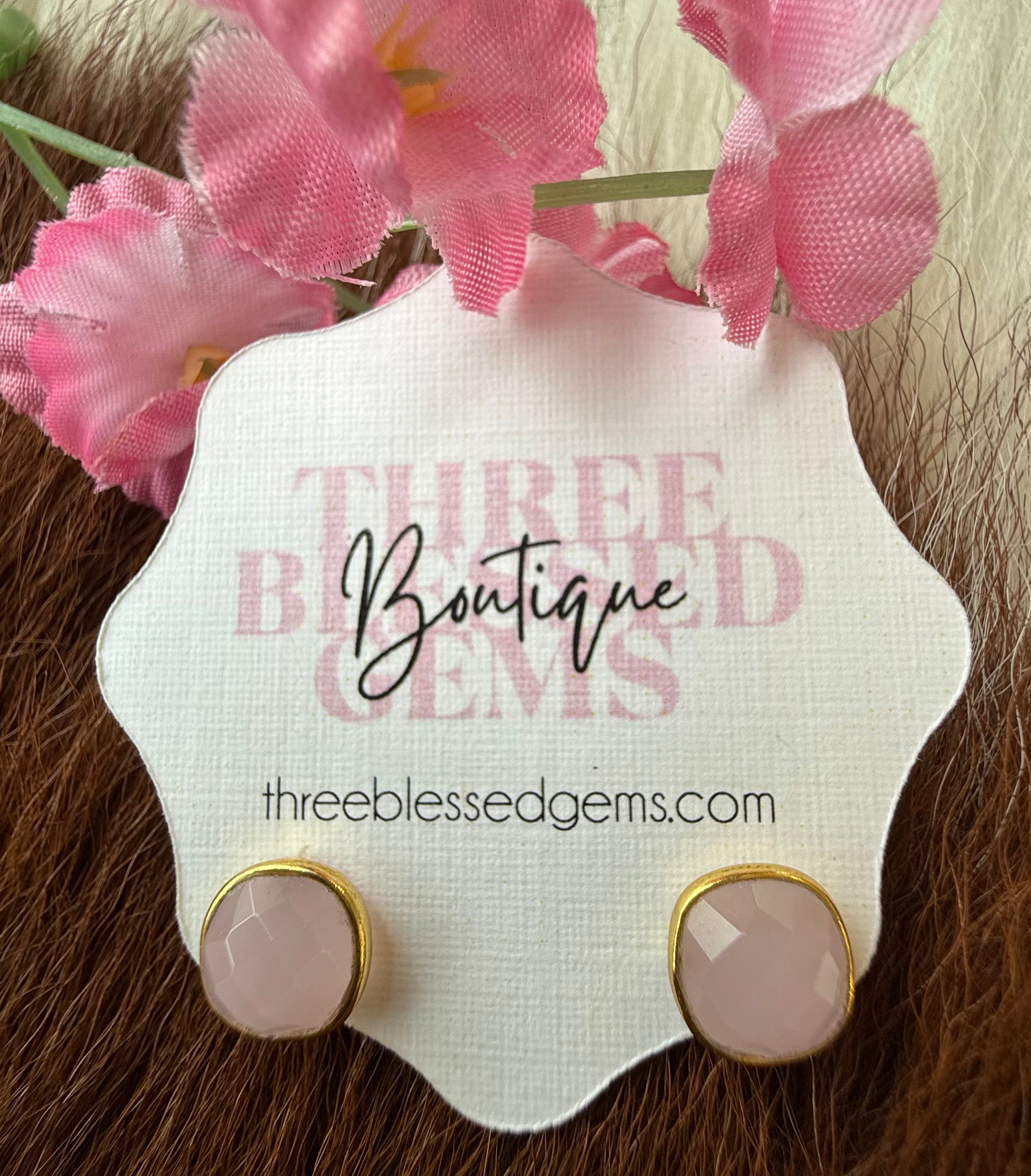 Semi Precious Gold Filled Post Earring