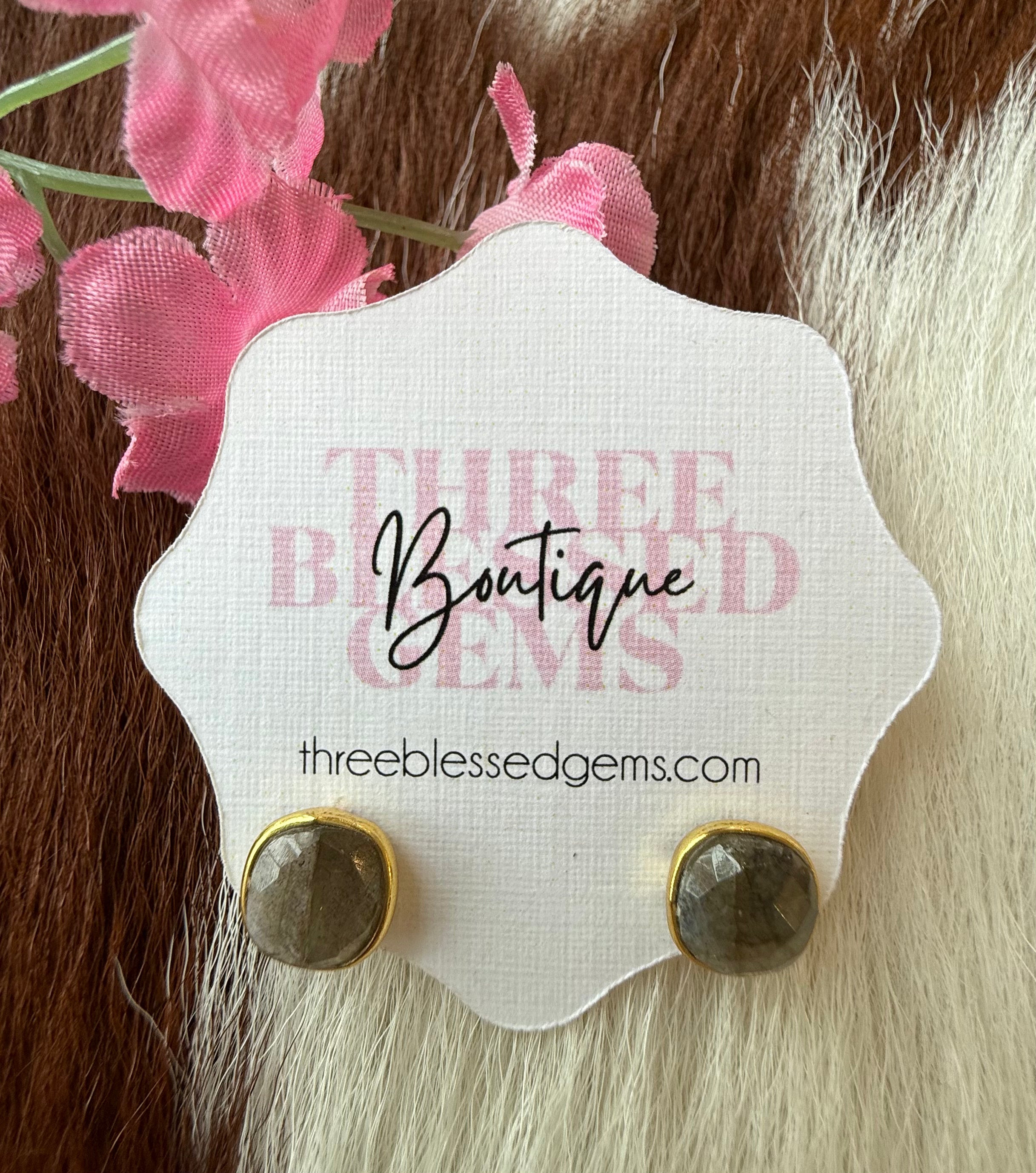 Semi Precious Gold Filled Post Earring