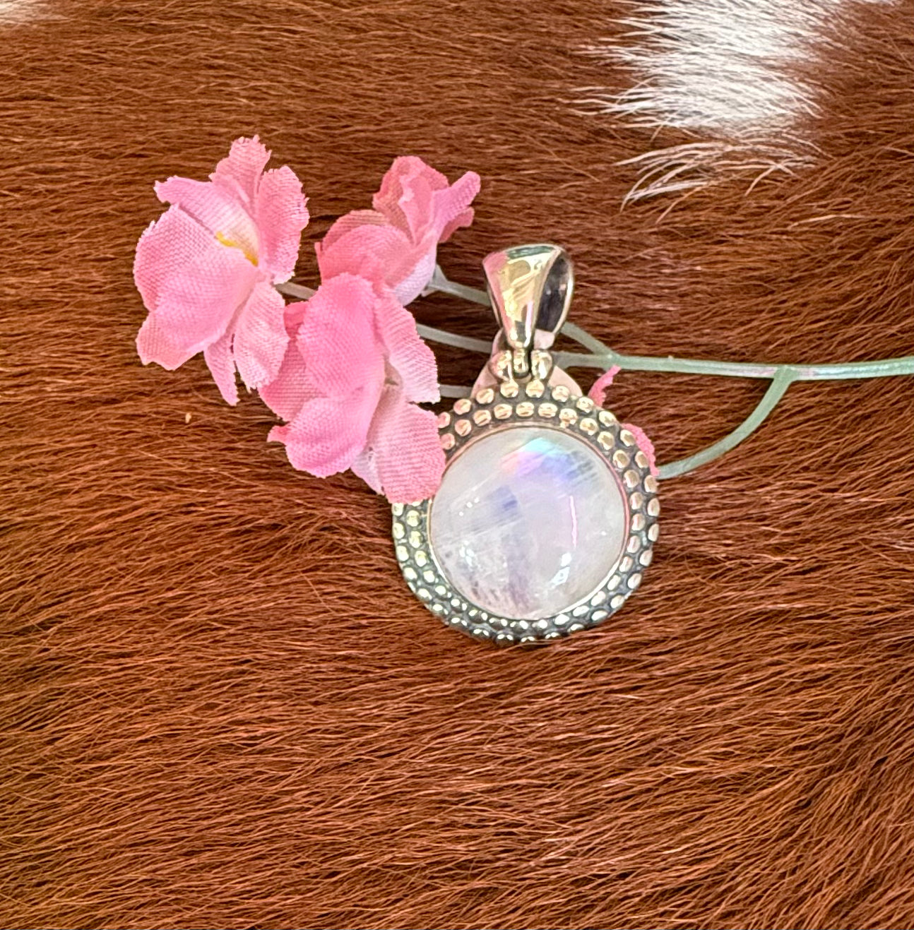 Sterling Silver Moonstone Pendant