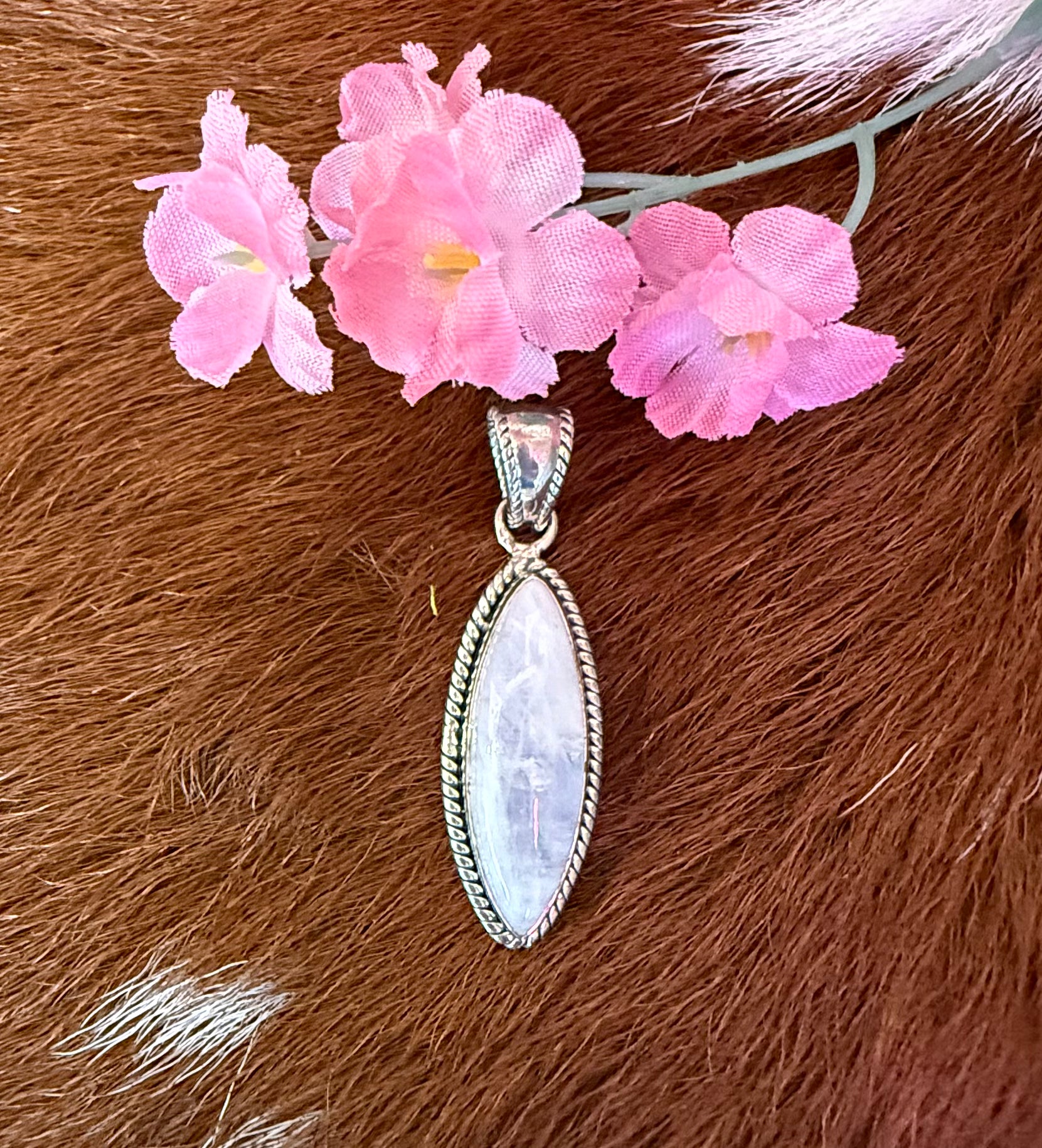 Sterling Silver Moonstone Pendant