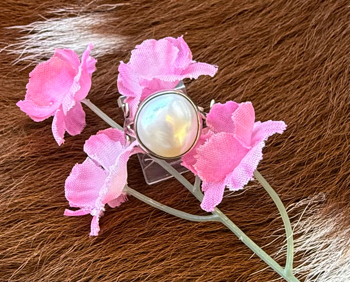 Sterling Silver Pearl Ring