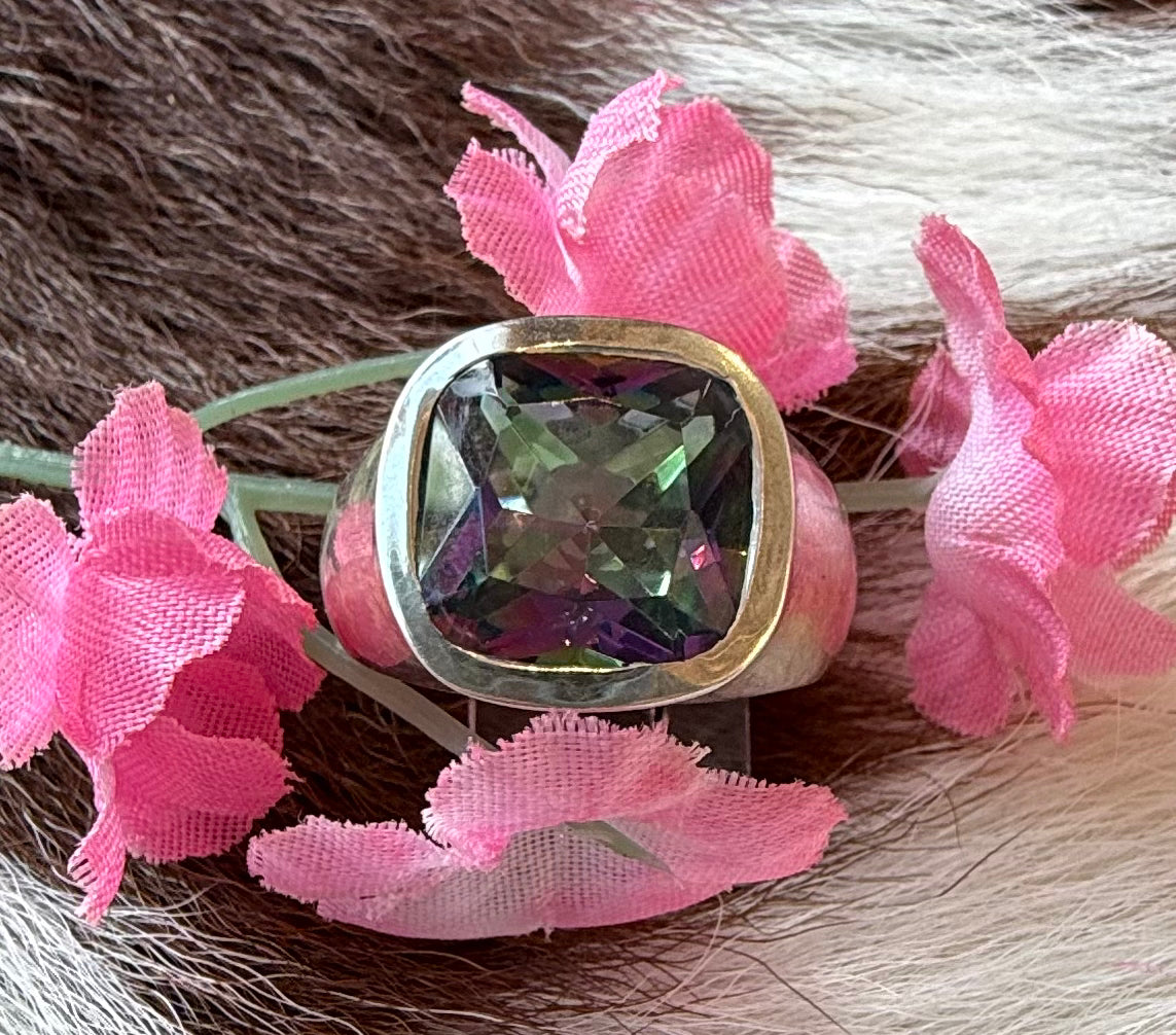 Sterling Silver Mystic Topaz Ring