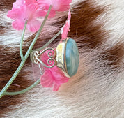 Sterling Silver Larimar Rings