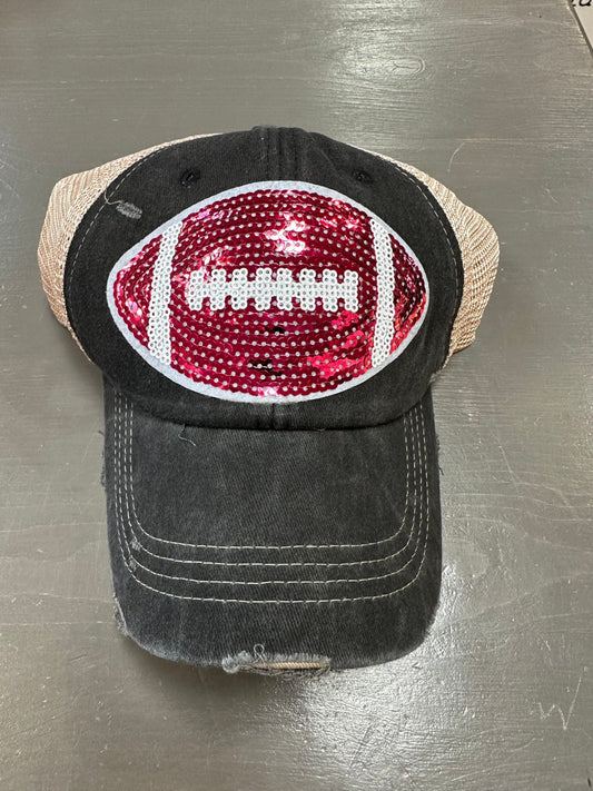 Sequins Football Cap - Premium Hat from Tees2urdoor - Just $17.50! Shop now at Three Blessed Gems