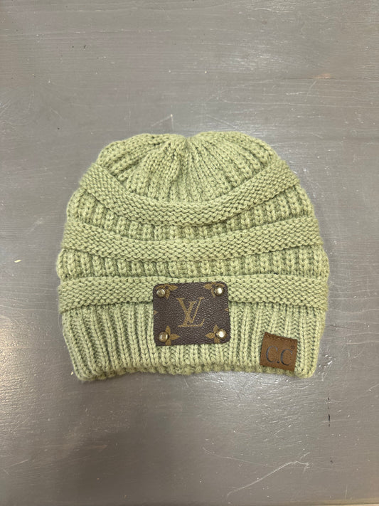 Up-Cycled Louis Vuitton Beanie - Premium Hat from Keep It Gypsy - Just $80! Shop now at Three Blessed Gems