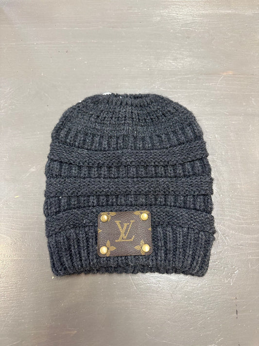 Up-Cycled Louis Vuitton Beanie - Premium Hat from Keep It Gypsy - Just $80! Shop now at Three Blessed Gems