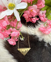 Serene Trees Triangle Necklace
