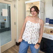 🌸 Back to Bloom Floral Bow Tank 🌸