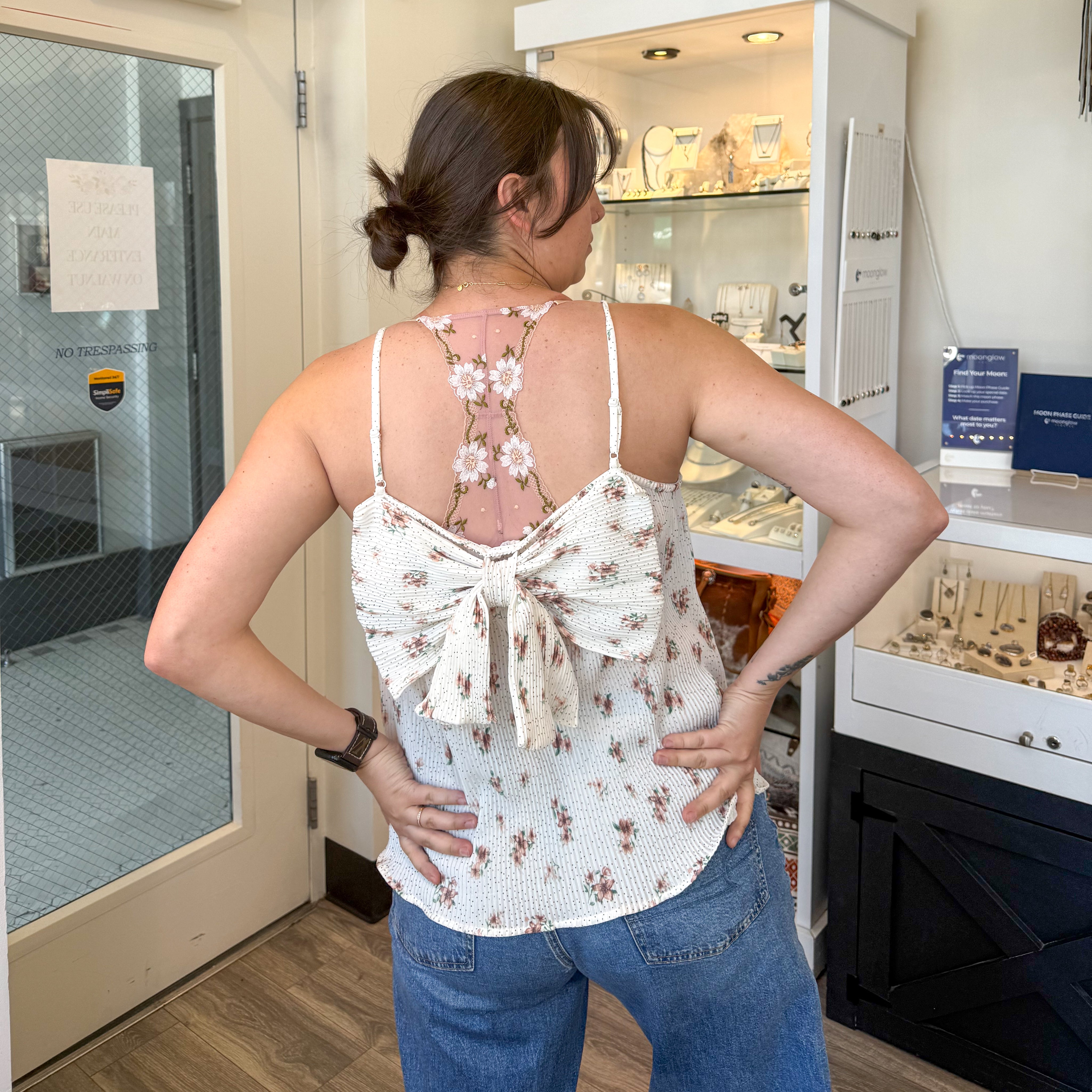 🌸 Back to Bloom Floral Bow Tank 🌸