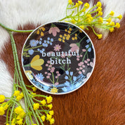Snarky Floral Trinket Trays