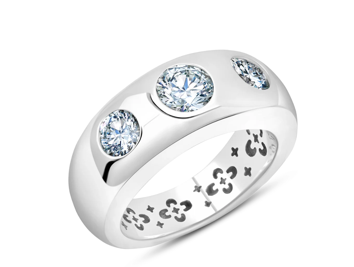 Flush Set CZ Ring