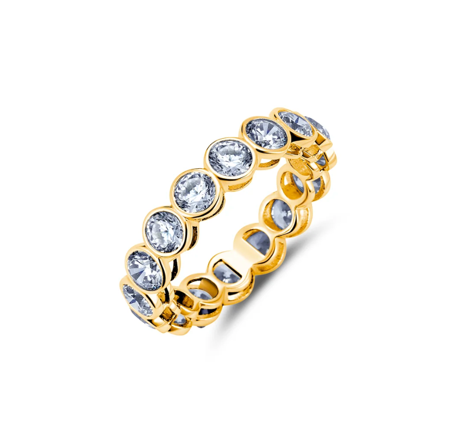 Bezel CZ Eternity Band