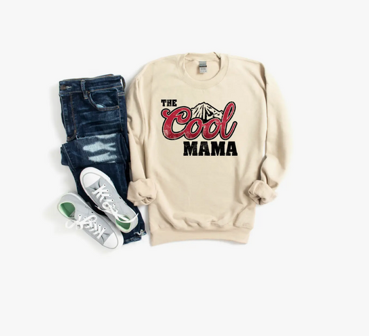The Cool Mama Sweatshirt - Premium Sweatshirt from Little Black Heart - Just $33.60! Shop now at Three Blessed Gems