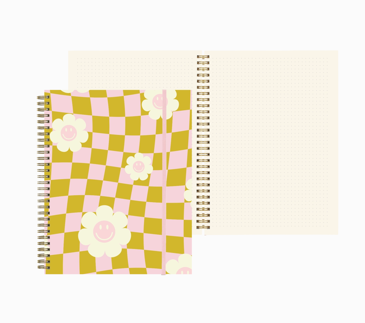 Groovy Smiles Dot Grid Journal 🌸😊