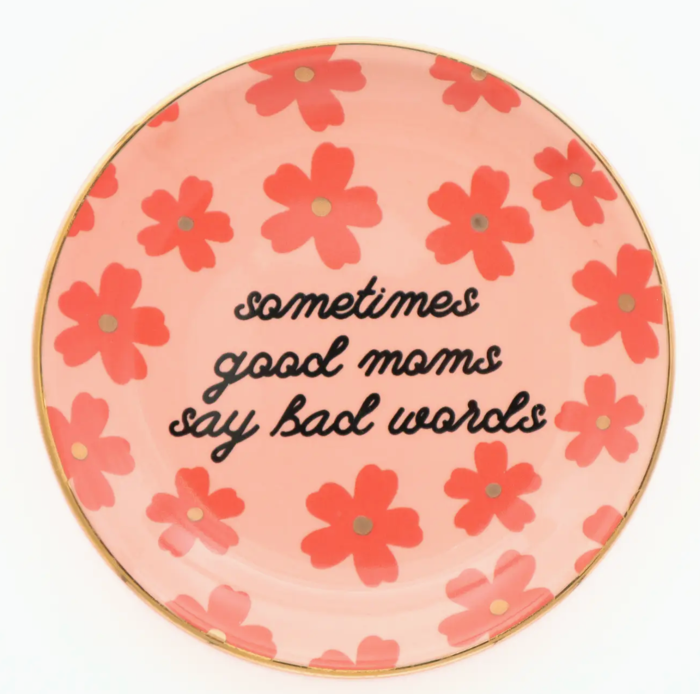 Snarky Floral Trinket Trays