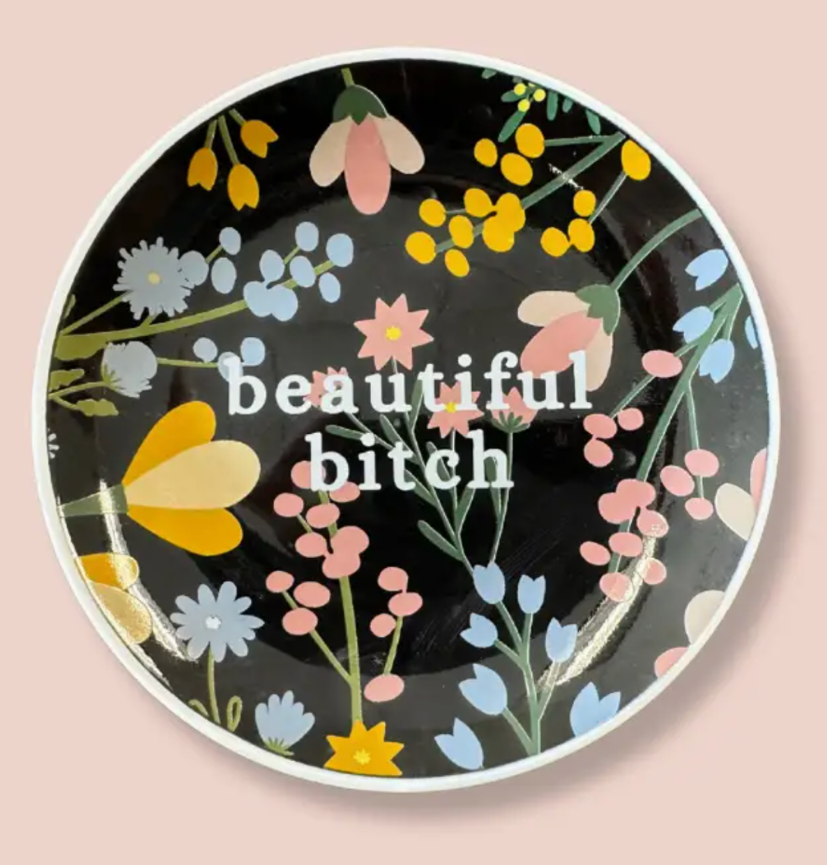 Snarky Floral Trinket Trays