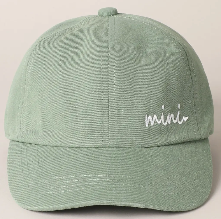 Kids Mini Embroidered Hat