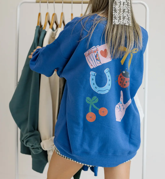 ☘️How Lucky Are We? Fun Graphic Sweatshirt for a Stylish Look