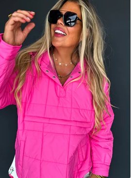 Peyton Pink Puffer Jacket