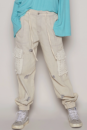 Cargo and Bold Distressed Joggers