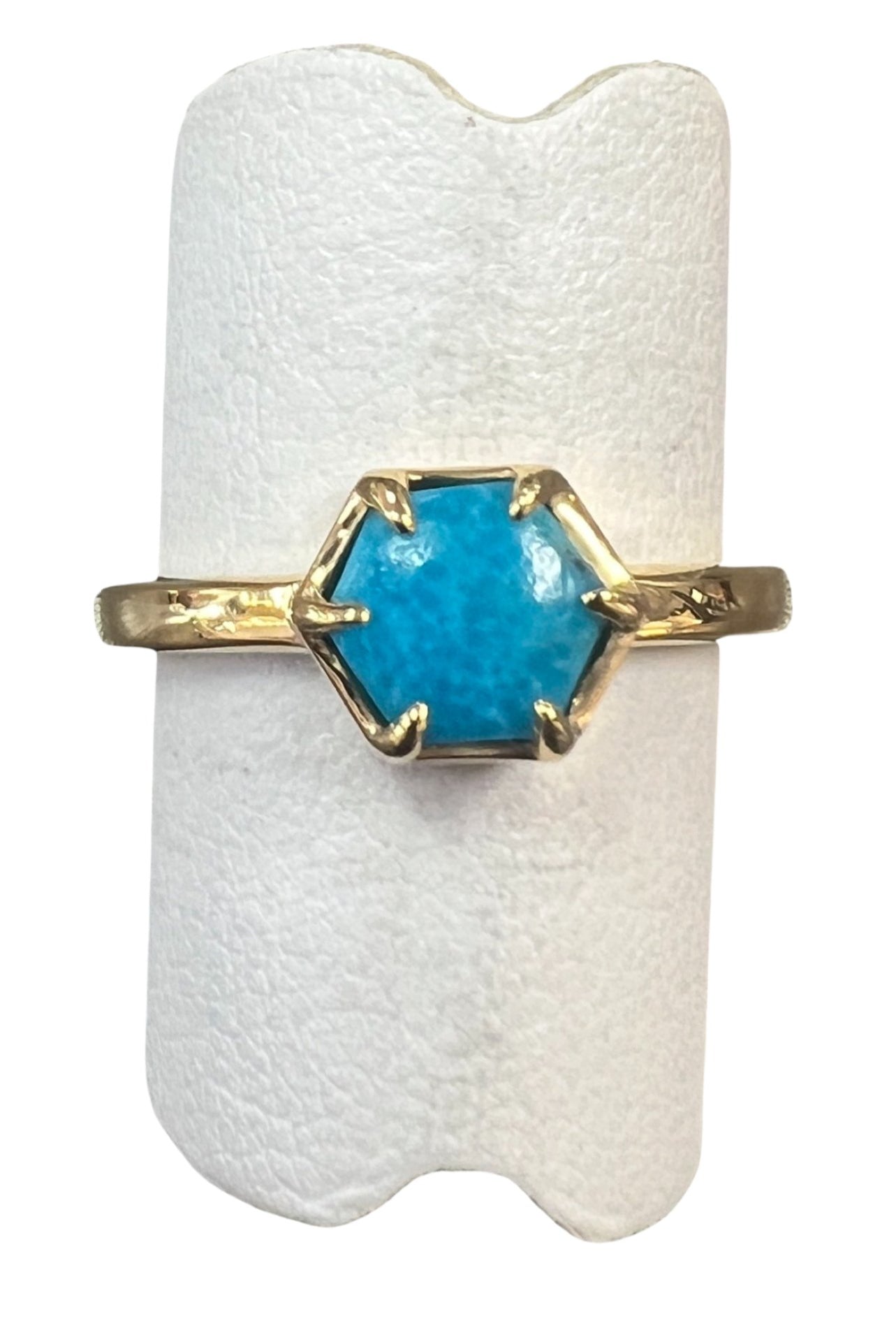 Turquoise Gold Fill Ring - Three Blessed Gems