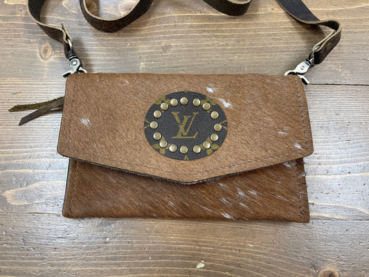 Upcycled Designer Crossbody Wallet Jordan - Premium Wallet from Keep It Gypsy - Just $294! Shop now at Three Blessed Gems