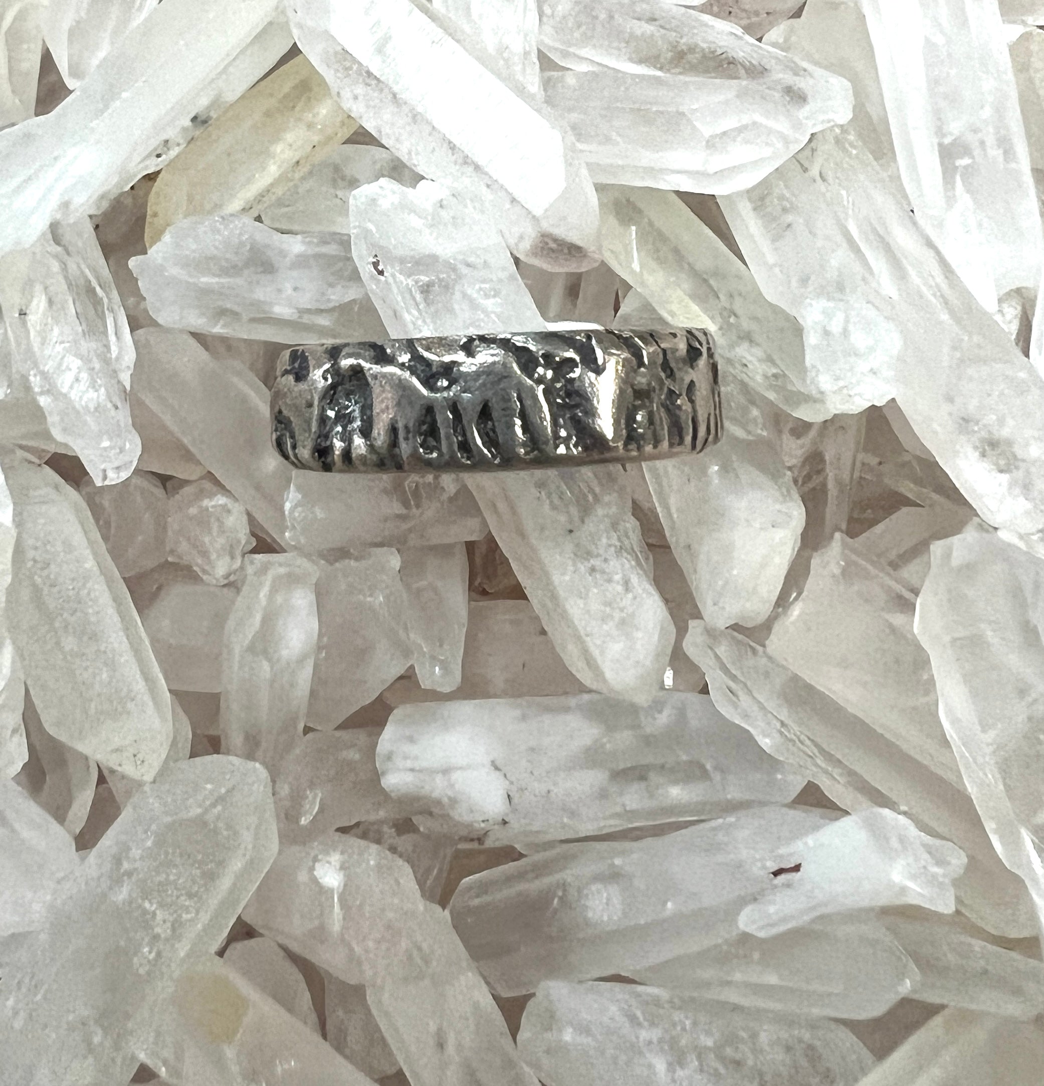 Wide Band Silver Ring - Premium Rings from Emily Dicob - Just $434! Shop now at Three Blessed Gems