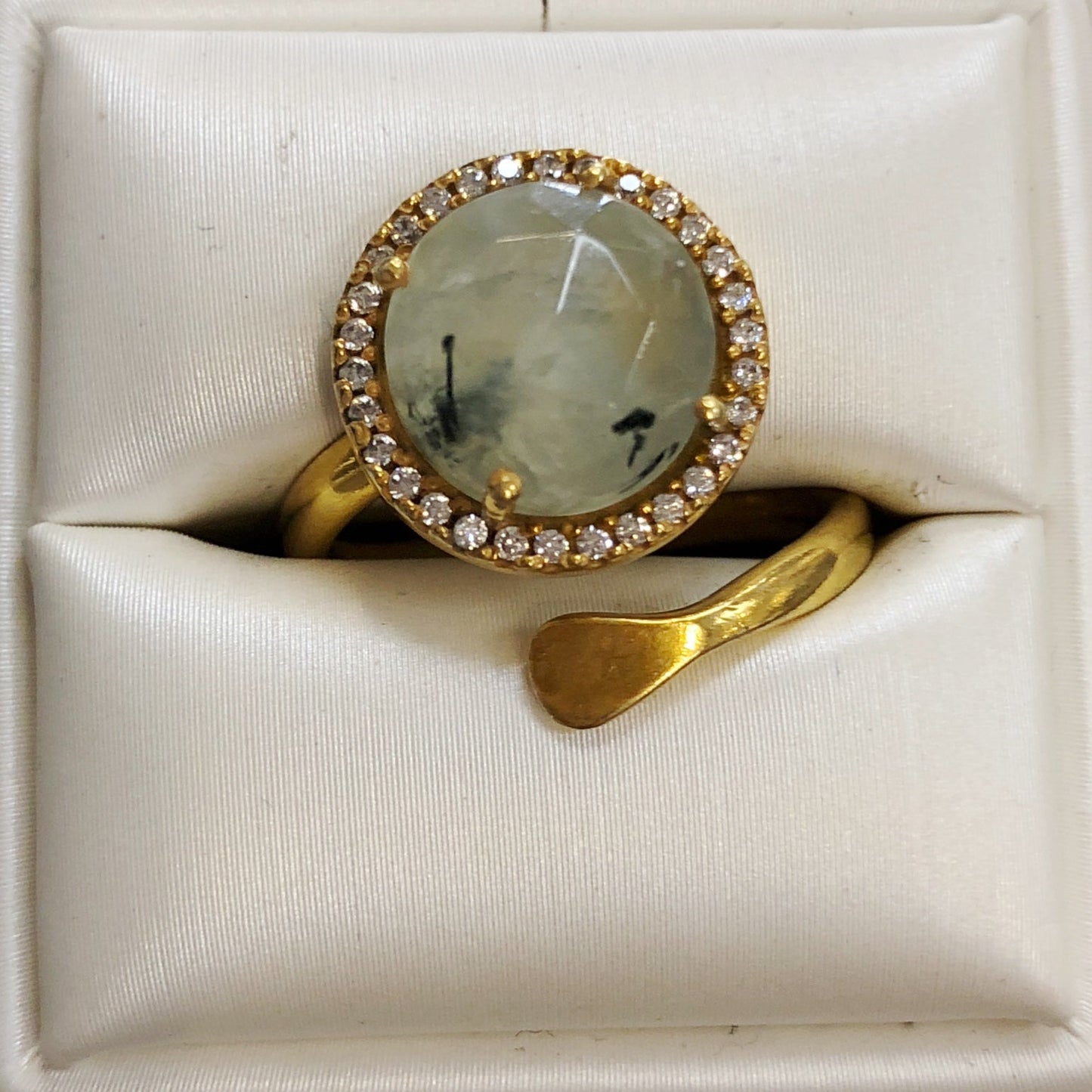 Gemstone CZ Round Ring