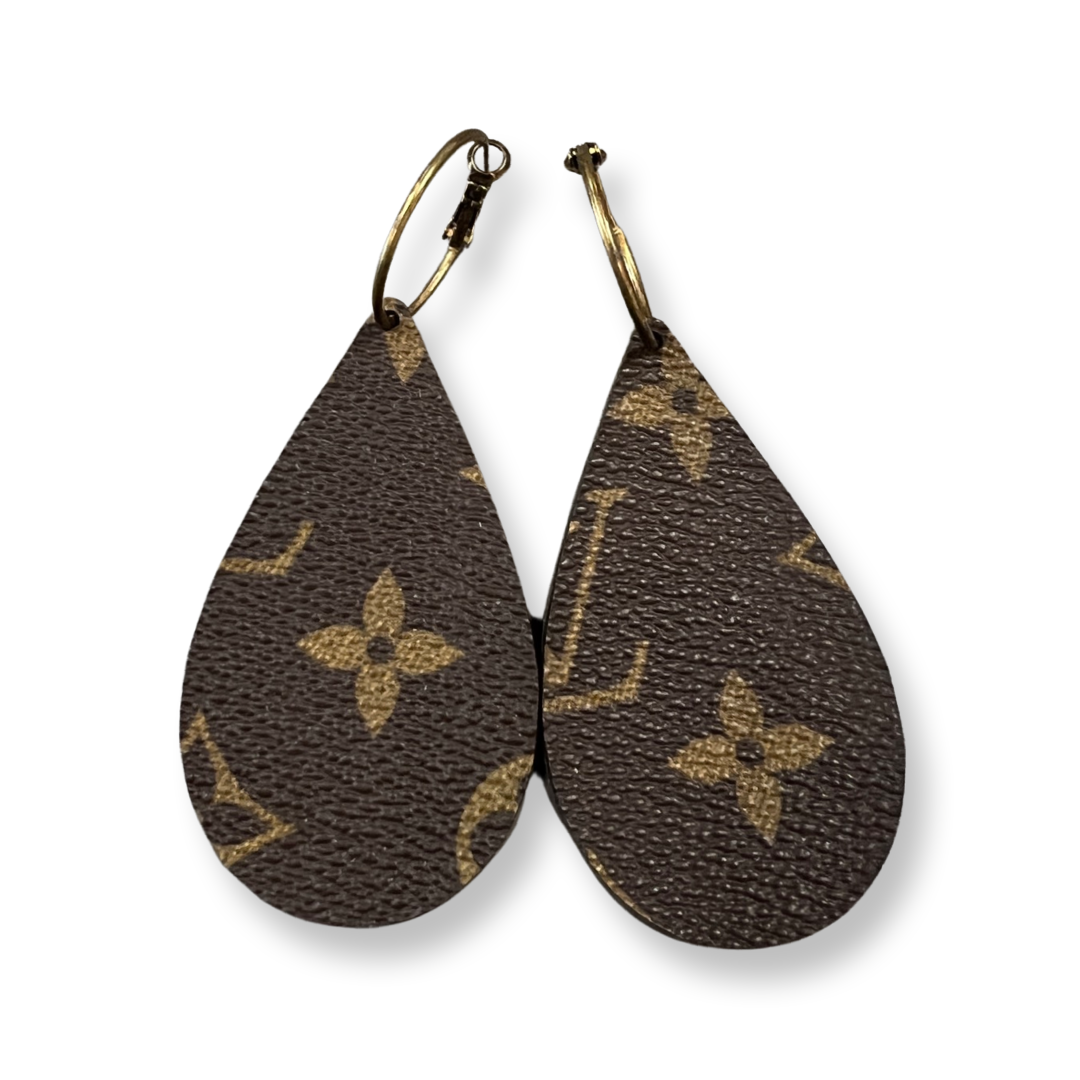 Up-Cycled Louis Vuitton Earrings – Three Blessed Gems