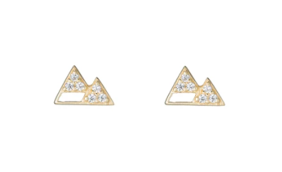 Denver Pave Mountain Earring - Premium Earrings from A. Schenkein - Just $55! Shop now at Three Blessed Gems