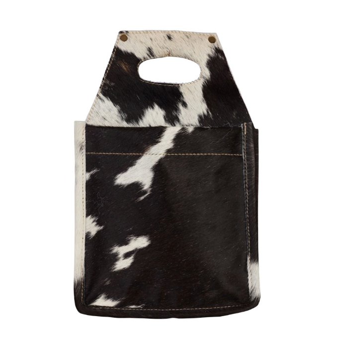 6 Pack Cowhide Caddy - Three Blessed Gems