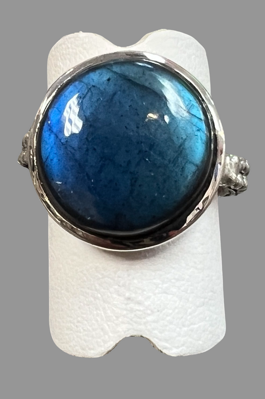 Labradorite Sterling Silver Ring - Premium Rings from Precious Treasures - Just $90! Shop now at Three Blessed Gems
