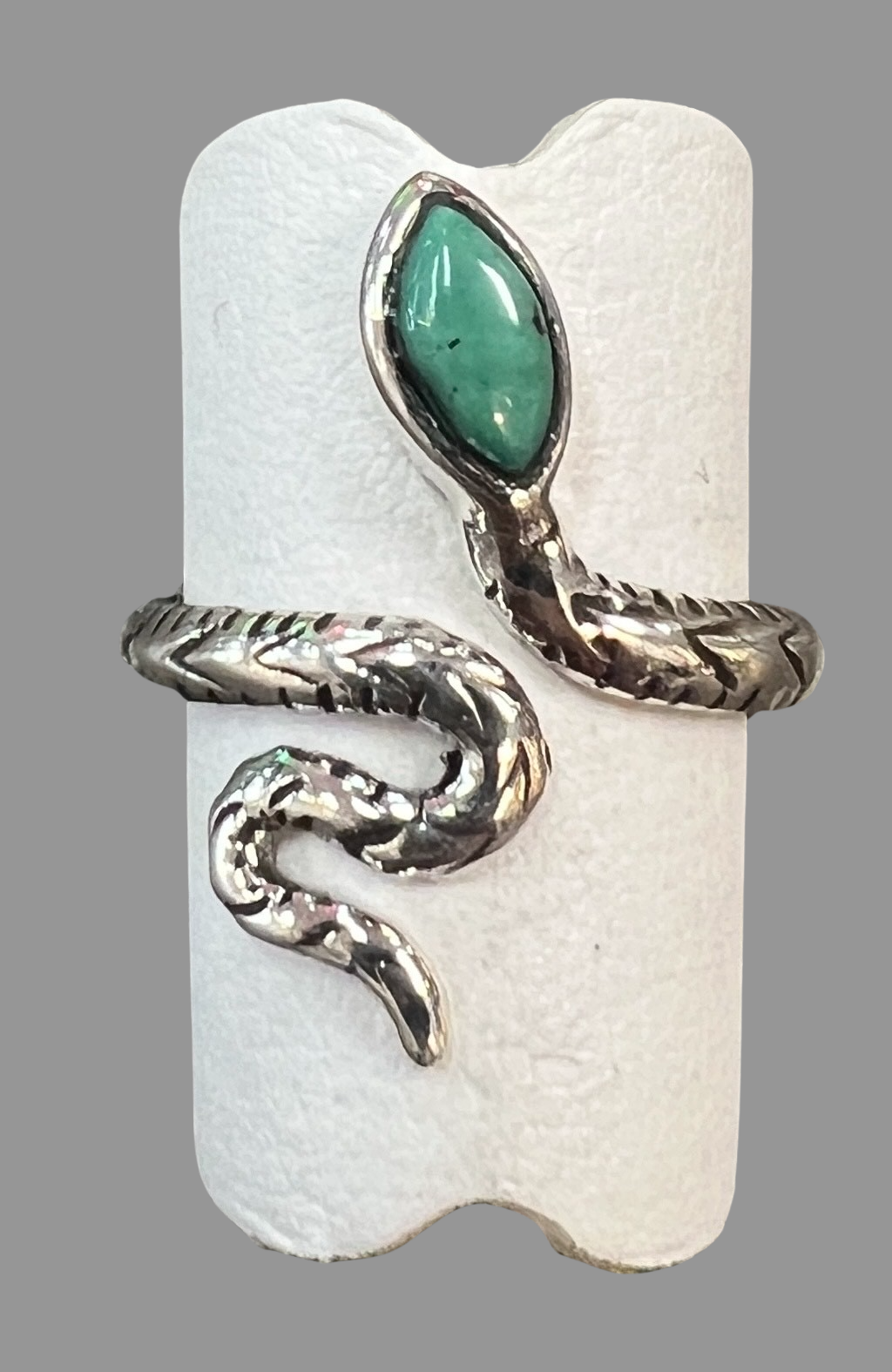 Turquoise Sterling Silver Snake Ring