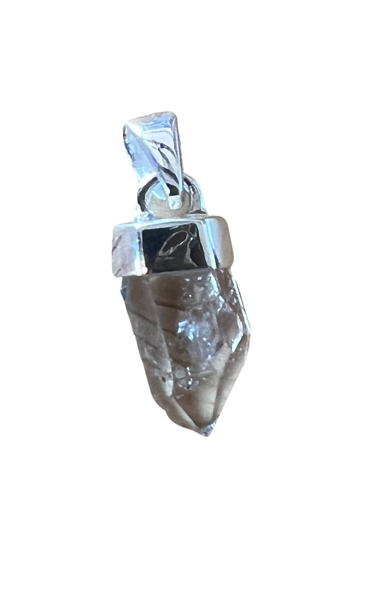 Crystal Sterling Silver Pendant - Premium Pendant from Village Gifts Silver - Just $42! Shop now at Three Blessed Gems