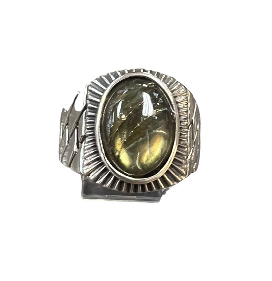 Sterling Sterling Labradorite Ring - Premium Rings from Precious Treasures - Just $81! Shop now at Three Blessed Gems