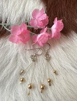 Sterling Silver and Gold  Handmade Earrings