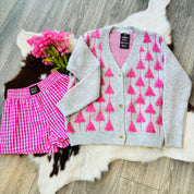 ✨ Pink Pines Cozy Cardigan – The Cutest Pop of Winter Pink ✨