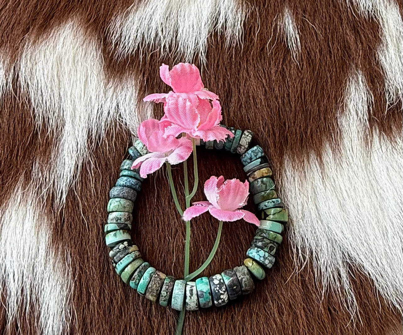 Stretchy Coin Turquoise Bracelets