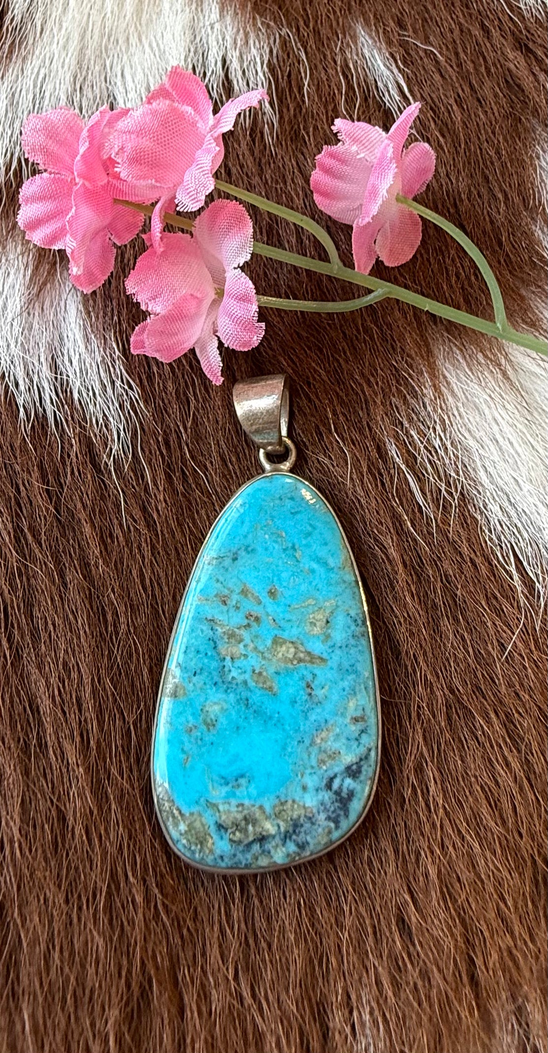 Sterling Silver Turquoise Pendant