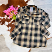 Midnight Mocha Plaid flannel
