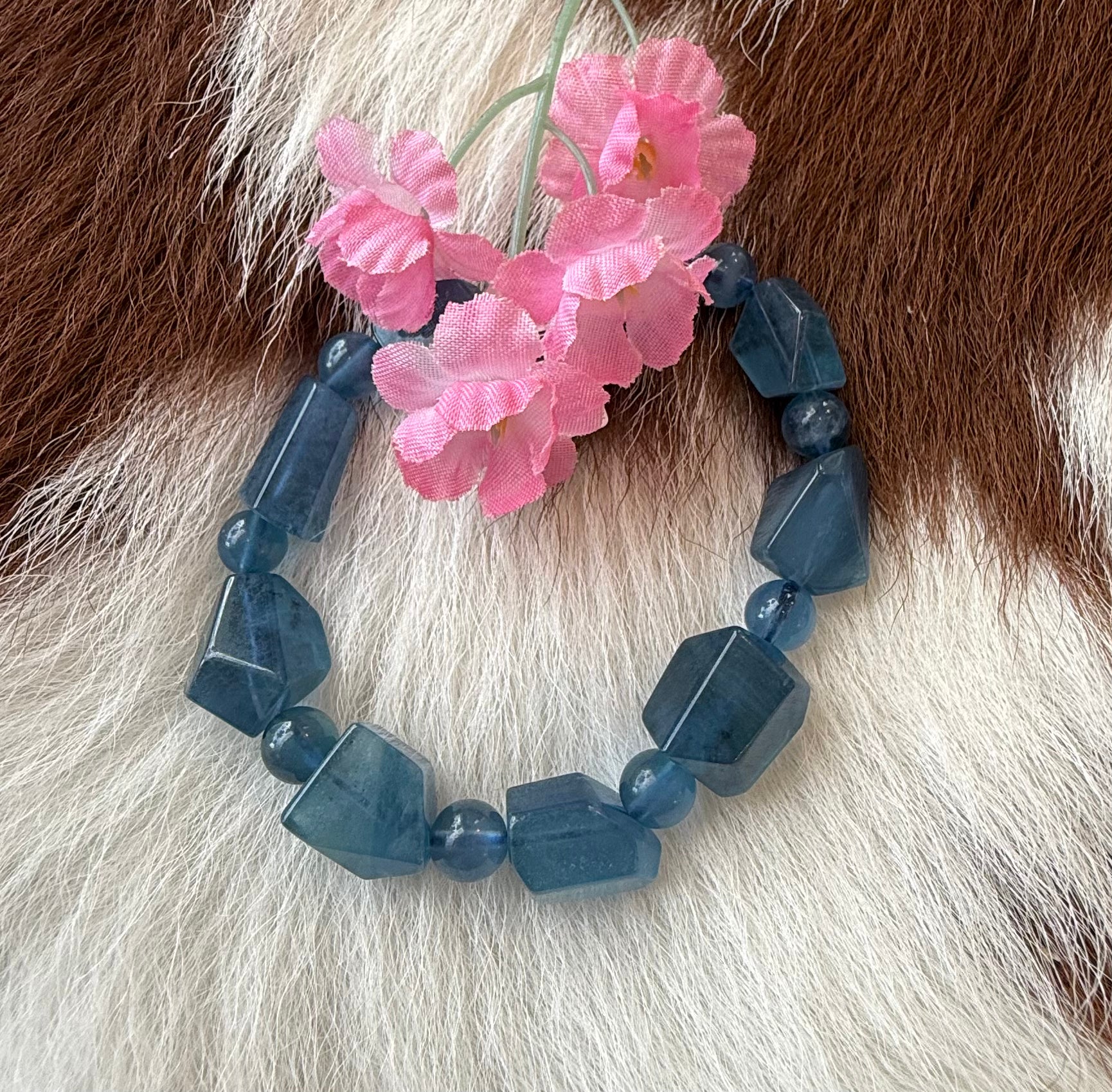 Aquamarine AAA Gem Bead Bracelet