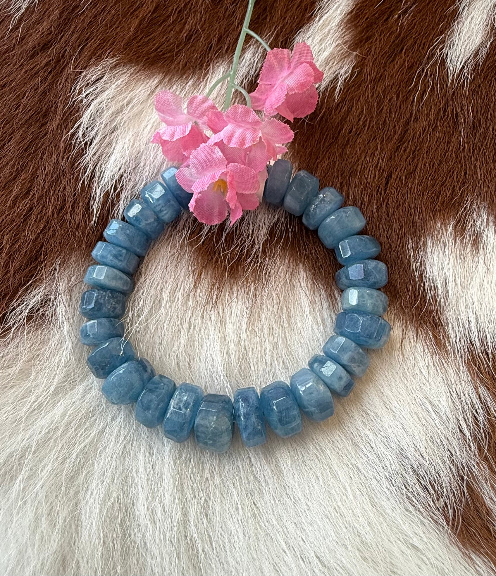 Aquamarine AAA Gem Bead Bracelet