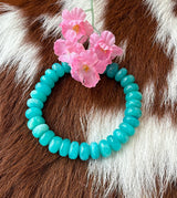 Amazonite Gem Bead Bracelet