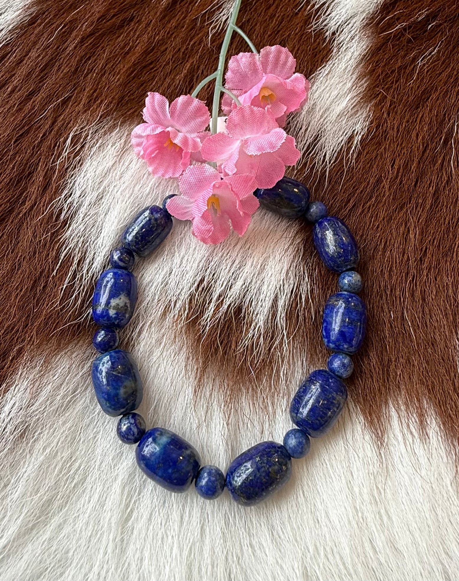Lapis Bead Bracelet